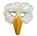 Partygaga Black Feather Bird Mask with Yellow Beak Men Women Adult for Halloween