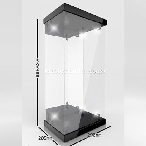 Master Lighthouse 02 black (with acrylic case LED light for figure exhibition )