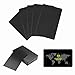 50Pcs Sublimation Metal Business Cards,Engraved Metal Business Cards Sublimation Blanks 3.4x2.1in Thicknes(Black)