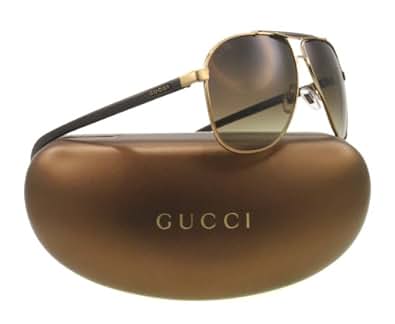 Gucci GG2215/S Sunglasses, 0LL5 Antique Gold DB Brown Gray
