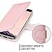 FYY Galaxy S8 Plus Case,[RFID Blocking wallet Case] 100% Handmade Flip Folio Case [Kickstand Feature] With ID&Credit Card Protector for Samsung Galaxy S8 Plus(NOT for S8) Rose Gold