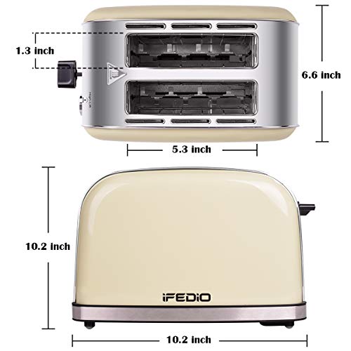 Toaster 2 Slice Toaster Best Rated Prime Stainless Steel Retro Bread