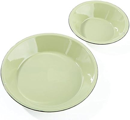 Amazon Com Factory Direct Craft 2 Sets Of 2 Soft Green Enamelware