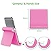 UGREEN Phone Stand Cell Phone Holder for iPhone X, iPhone 8 6S, Samsung Mobile Phone,Apple iPhone 7 Plus 5S 6 SE 5C, Galaxy S7 Edge S8 S5 S6, LG G6 V20 K10 K20, Google Pixel, HTC Smartphone (Rose Red)