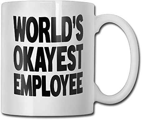 Jose Quinones Mug World's Okayest Employee Coworker Inspirational Funny Quotes With Sayings For Men Women Coffee Mugs Tea Cup Ceramic White 11 OZ