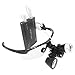 Zgood Portable Surgical Binocular Loupes 2.5X420mm Optical Glass + 3W LED HeadLight (Black)