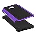 HTC One M7 Case, M7 Case, Fulland Deluxe Hybrid TUFF Rugged Shockproof Rubber + Hard Case Cover For HTC One M7 Plus Stylus Pen and Screen Protector-Purple