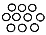 Captain O-Ring - Power Pressure Washer O-Rings for 3/8" Quick Coupler, High Temperature Viton (10 Pack) [1/2" o-Rings to fit 3/8" QC Fittings]