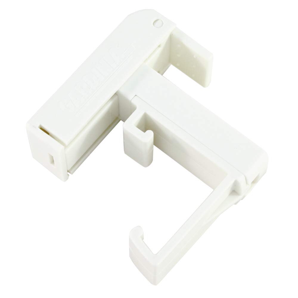 GARDINIA Clamp carrier for Venetian Blind, 2 Piece, Assembly without drilling or screws, White, Plastic, Adjustment of 6-30 mm