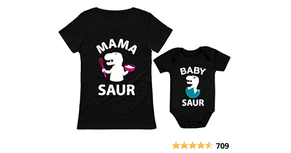 Mommy and Me Outfits Mama Baby Saur Mom 