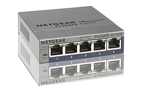 Netgear ProSafe Plus Switch, 5-Port Gigabit Ethernet