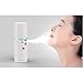 PJY Nano Facial Steamer Mister Spray Eyelash Extensions Cleaning Pores Water SPA Moisturizing & Hydrating Face Sprayer USB Rechargeable Mini Beauty Device - White (Nano Mister)