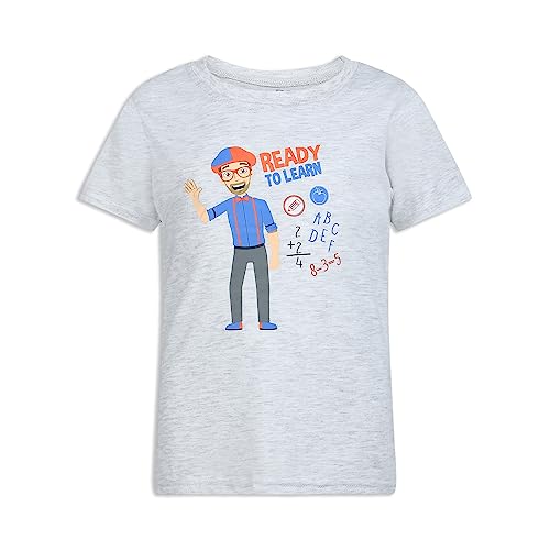 CHILDREN’S APPAREL NETWORK KIDEO BOY’S 3-PIECE BLIPPI CREWNECK AND RAGLAN TEE SHIRT SET, ORANGE/GREY/BLUE, SIZE 18M