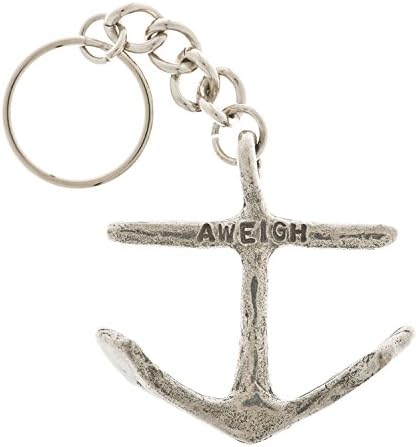 Anchors Aweigh Pewter Key Ring