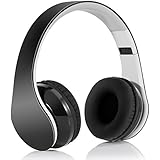 Wireless headset Dylan V4.1 Bluetooth Foldable Hi-Fi Stereo Over-Ear Headphone with 3.5mm Audio Jack MIC for Smart Phones &amp; Tablets - Black