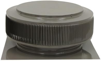 Active Ventilation, Attic Roof Ventilator, Aura Vent, 14 in. diameter, Aluminum, Powder Coated Weatherwood, AV-14-C2-WD