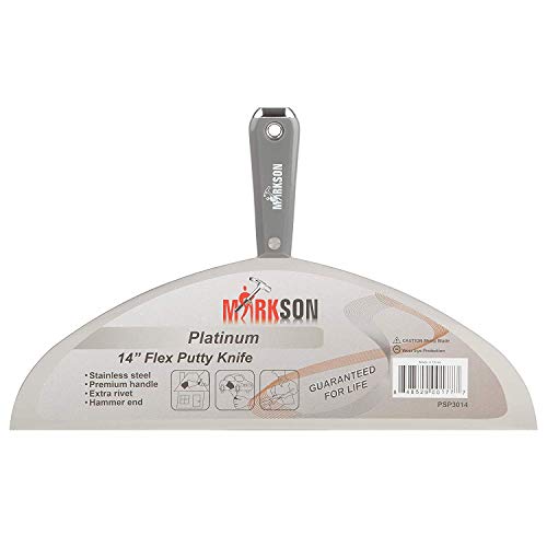 Markson Platinum Series Stainless Steel Putty Spackle Scraper Knives,Painting Tool for Dry Wall Complete Set