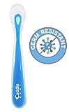 Cuddle Baby Gum-Friendly First Stage Soft Tip Silicone Feeding Spoons for Babies - Blue - BPA, lead, phthalate and plastic free
