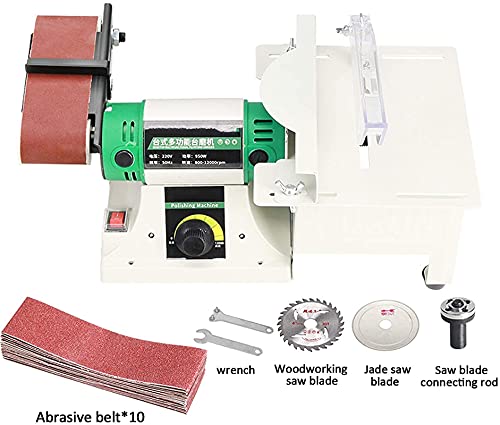 Tragbare Tischkreissäge , DIY-Gürtelschleifer, Tischsäge, Multifunktionsschneiderkantenschärfer 950W, 800-10000… – Bild 3