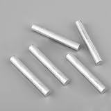 F-ber 5pcs 4inch Long OD16mm(0.63") High Purity 99% Magnesium Metal Rod Mg Fire Starter Survival Emergency Rod Well Sparks for Camping Hiking (16mm x 100mm/0.63" x 3.94")