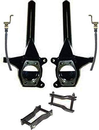 Chassis Tech Toyota Tundra 2wd 3.5" Lift Spindles & Shackles 2007-2016 and Steel Brake Lines