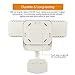 LEPOWER 1500LM Solar Lights Outdoor, LED Motion Sensor Security Light, 6000K, IP65 Waterproof, Adjustable Head Flood Light with 2 Modes Automatic and Permanent on, for Entryways, Patio, Yard (White)