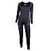 FITEXTREME Womens MAXHEAT Fleece Long Johns Thermal Underwear Set Black L