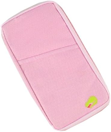 Pink Pari Long Travel Passport Organizer - Multi Color (Pink)