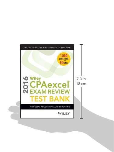 Wiley Cpaexcel Exam Review 2016 Test Bank Financial
