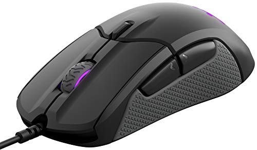 SteelSeries Rival 310, Optical Gaming Mouse, RGB Illumination, 6 Buttons, Rubber Sides, On-Board Memory (PC / Mac) - Black (Renewed)