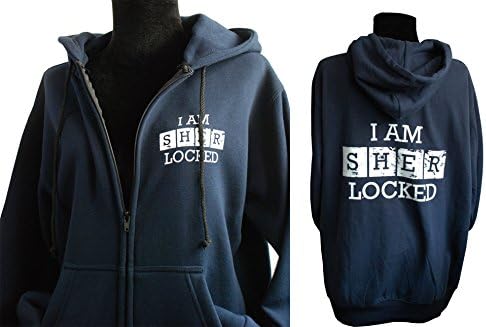 Sherlock I AM SHERLOCKED front and back side sweatshirt hoodie LongSleeve (L)