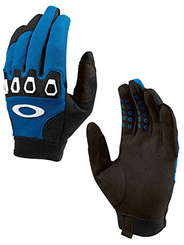 Oakley mens automatic 2.0 glove, blue line, medium
