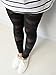 Choies Women's Nylon Black/White Bandage Straps Leggings