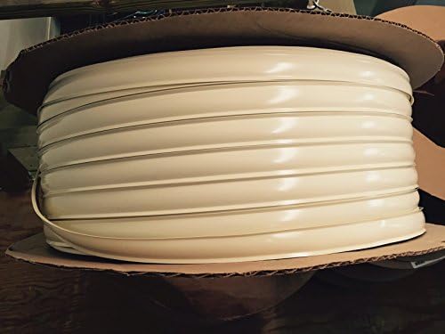 Automotive Authority Colonial White Vinyl 1" Insert Molding Trim Screw Cover RV Camper Travel Trailer (Colonial White (Tanish Beige), 100 ft)