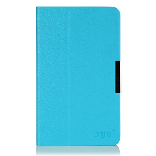 Lenovo Ideal Tab A10-70 10 Inch Case Cover, FYY Slim Fit Folio Stand Leather Case Cover for Lenovo Ideal Tab A10-70 10 Inch Cyan (With Auto Wake/Sleep Feature)