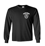 Fair Game Army Special Forces De Oppresso Liber Chest Print Long Sleeve T-Shirt-Black-XL