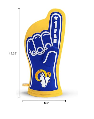 YouTheFan NFL Los Angeles Rams 1 Oven Mitt , 13.25 x 6.5