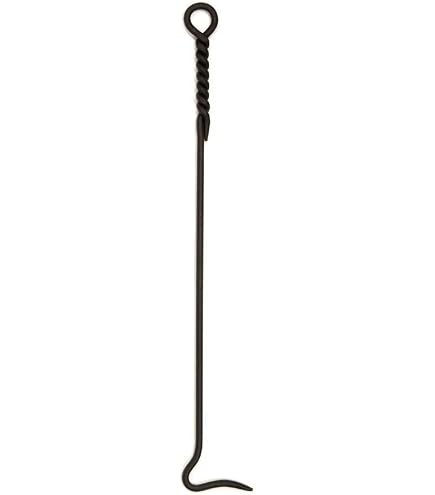 Achla Minuteman Fireplace Tool Set – 5-Piece Rope Design With Stand, Poker, Shovel & More
