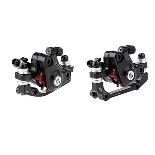 Baosity 2Pcs Aluminum Alloy Mechanical Disc Brake, Front + Rear Caliper for MTB Road Folding Bike Mountain Bicycle