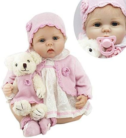 ZIYIUI Reborn Baby Dolls Lifelike New Born Baby That Look Real Silicone Vinyl Soft Doll Cotton Body Realistic Kids Children’s Unurual Gifts For Boys Girls Birthday Present 22 inch 55 cm