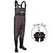 Dark Lightning Fly Fishing Waders for Men and Women with Boots, Mens/Womens High Chest Wader with Boot Hanger