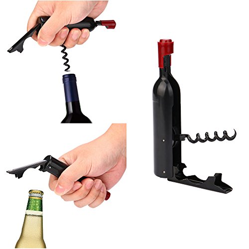 Connia 2 In 1 Opener Wine Corkscrew Waiter Bottle Beer Cap Opener Kitchen Tool