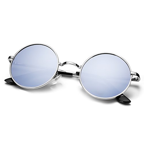 Menton Ezil Round Retro Polaroid Sunglasses Driving Glasses Hippie Vintage Collection