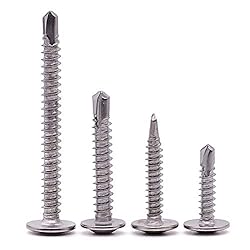 #8 x 1" (100 pcs) Stainless Wafer Head Self