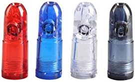 MAXFASHION Acrylic Snuff Bullet Rocket Snorter 4 Pack (4)