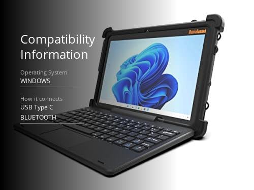MobileDemand Flex 10B Rugged 10 inch Tablet with Keyboard and Windows 11 Pro Upgrade, A Rugged Laptop Tablet PC,(Beats Traditional Laptop Computer in Rigidity), Field Work Business Laptop