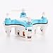 Dayan Anser Super Mini UFO Drone,LED RC Rechargeable Quadcopter,CX-STARS 4CH 6 Axis Gyro Helicopters With 3D Flips Headless Mode RTF---Drones For All Age (Blue)