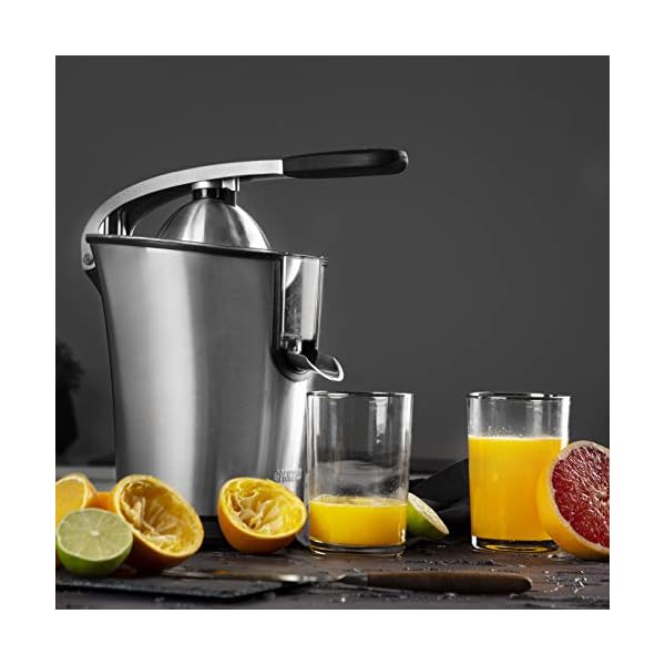 Princess Electric Citrus Juicer Master – Professional Orange Juicer – Stainless Steel – Cast Aluminium Lever Arm…