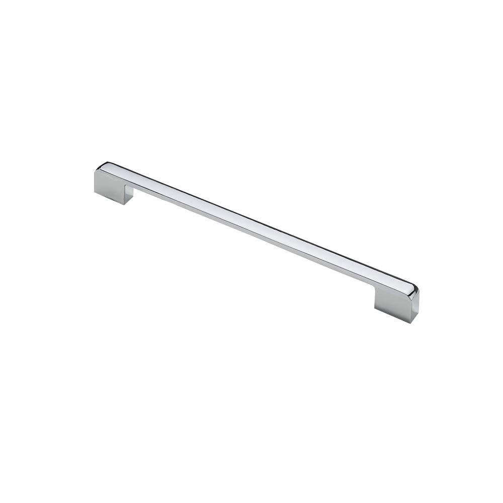 1 Pcs Zinc Alloy Bright Chrome Color Handle Modern Minimalist Pull Used for Drawers, Cabinets, Wardrobes, Doors or Windows(235mm x 12mm x 23mm)