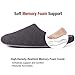 Men's Comfort Quilted Cotton Memory Foam House Slippers Slip On House Shoes (Medium / 9-10 D(M) US, Dark Gray)